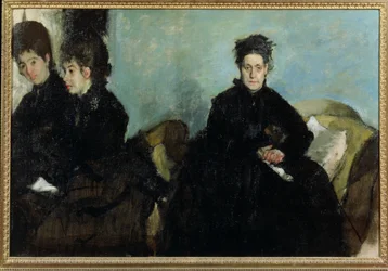 Die Herzogin de Montejasi und ihre Töchter Elena und Camilla, 1876